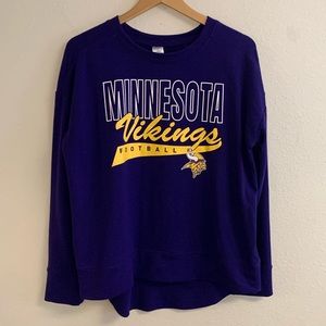 ✨Minnesota‎ Vikings Football Long Sleeve Pullover Top Size Large